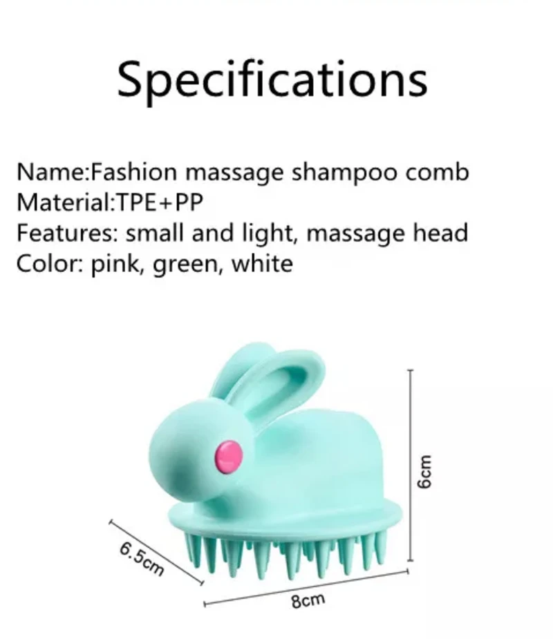Rabbit shampoo brush