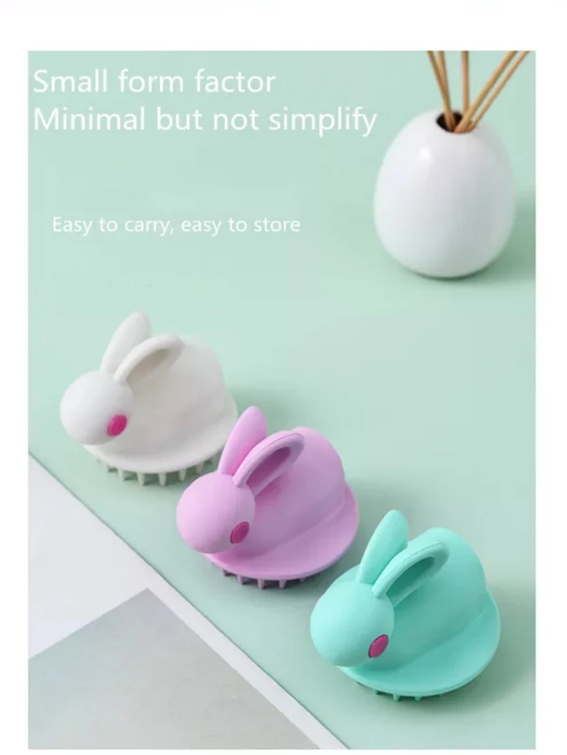 Rabbit shampoo brush